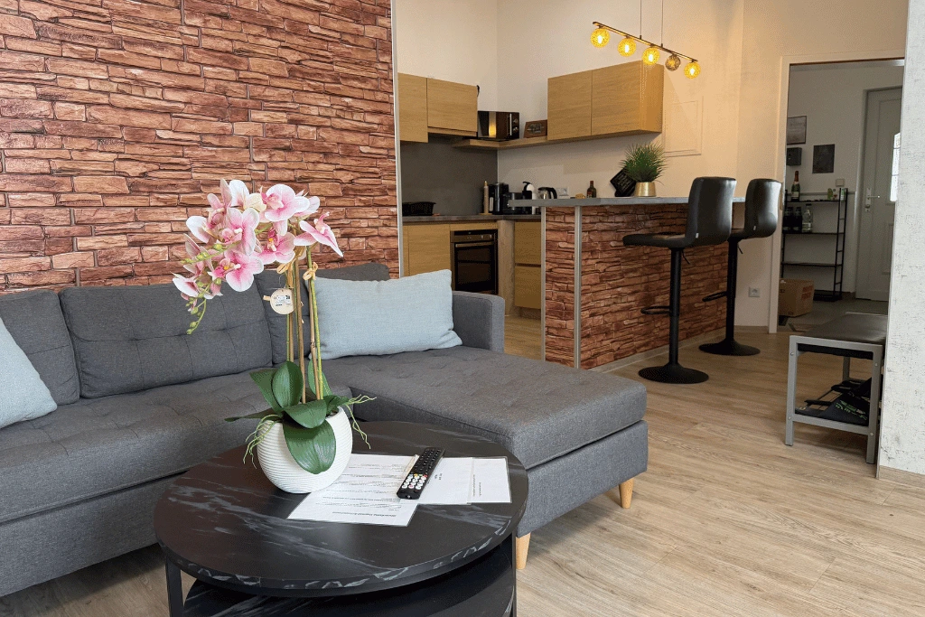 Ferienwohnung Plauen Top 2 Wohnzimmer